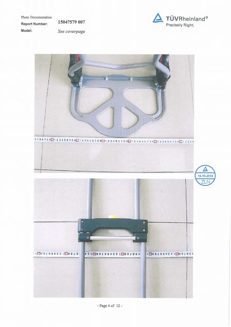 Handwagen GS-Mark Prüfbericht